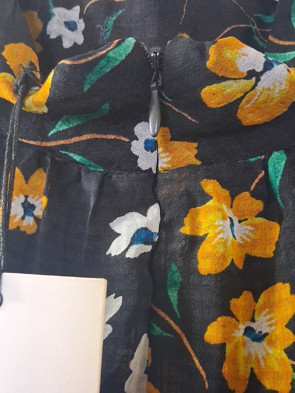 Who What Wear Floral Sheer Shift Dress Underlined High Neck Sleeveless - Picture 4 of 9